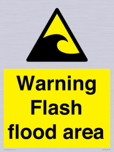 Warning Flash flood area